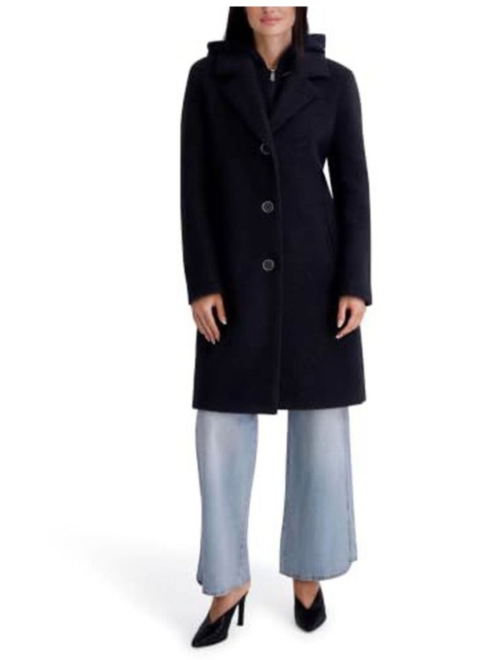 Kenneth Cole Women's Black Topcoat Size XS - 1792